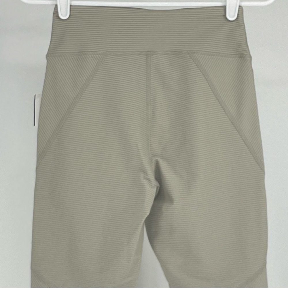 GOOD AMERICAN NWT ANGLED RIBBED HIGH RISE LEGGINGS IN SUMMER SAND 002 1 5 6 - Picture 12 of 15